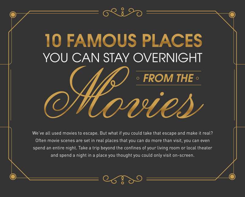 10 Famous places you can stay overnight from the movies – FilmCraft